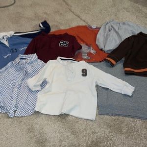 Boy’s 4T lot of 8 long sleeve shirts Carter’s, Children’s Place, circo, George
